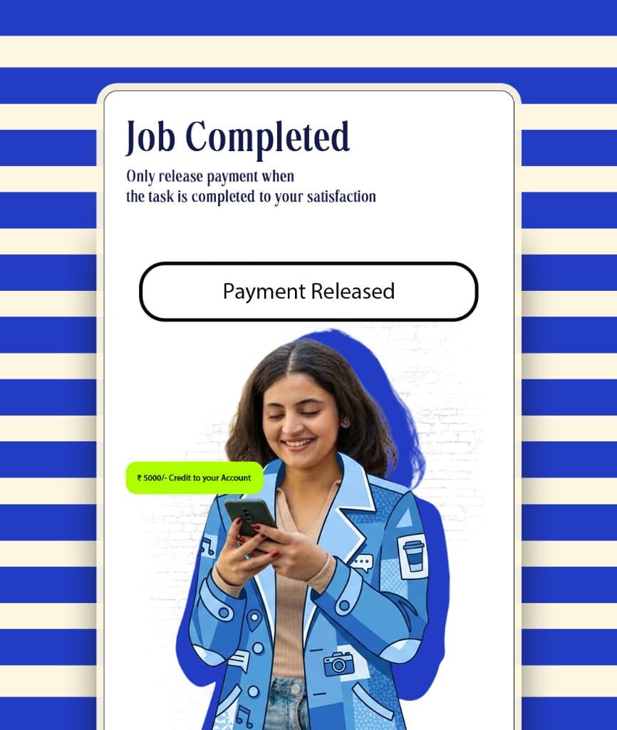Job completed: release payment when the task is done to your satisfaction